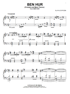 Ben Hur (Prelude and Main Theme) von Miklos Rózsa (Download) 