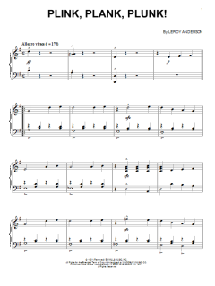 Plink, Plank, Plunk von Leroy Anderson (Download) 