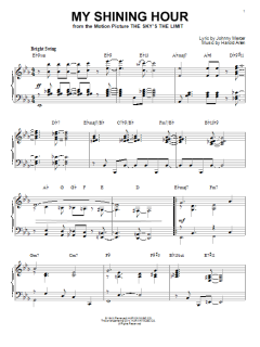 My Shining Hour [Jazz version] von Johnny Mercer (Download) 