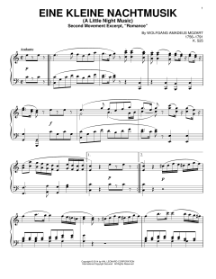 Eine Kleine Nachtmusik von Wolfgang Amadeus Mozart (Download) 