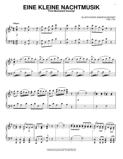 Eine Kleine Nachtmusik von Wolfgang Amadeus Mozart (Download) 