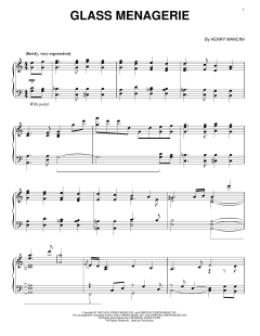 Glass Menagerie von Henry Mancini (Download) 