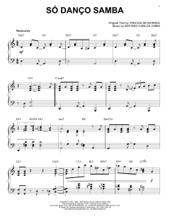 So Danco Samba [Jazz version] von Antonio Carlos Jobim (Download) 