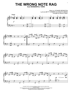 The Wrong Note Rag von Adolph Green (Download) 