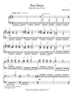 Bear Dance von Béla Bartók (Download) 