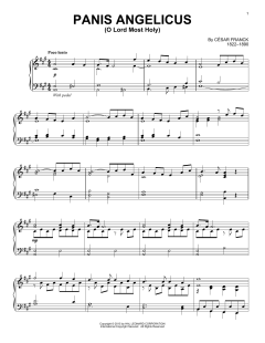 Panis Angelicus (O Lord Most Holy) von César Franck (Download) 