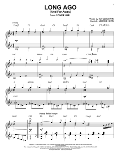 Long Ago (And Far Away) [Jazz version] von Jerome Kern (Download) 