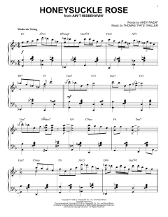 Honeysuckle Rose [Stride version] von Django Reinhardt (Download) 