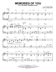 Memories Of You [Stride version] von Andy Razaf (Download) 