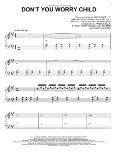 Don't You Worry Child von The Piano Guys (Download) 