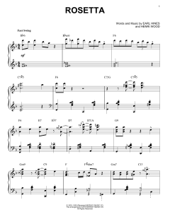 Rosetta [Stride version] von Earl Hines (Download) 