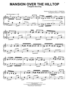Mansion Over The Hilltop [Ragtime version] von Ira F. Stanphill (Download) 