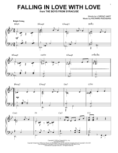 Falling In Love With Love [Jazz version] von Lorenz Hart (Download) 
