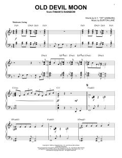 Old Devil Moon [Jazz version] von Burton Lane (Download) 