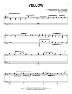 Yellow [Jazz version] von Coldplay (Download) 