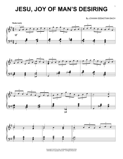 Jesu, Joy Of Man's Desiring [Jazz version] von Johann Sebastian Bach (Download) 