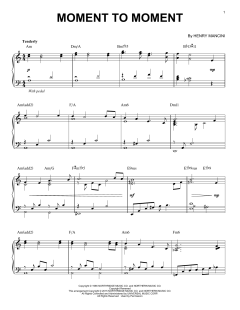 Moment To Moment [Jazz version] von Henry Mancini (Download) 