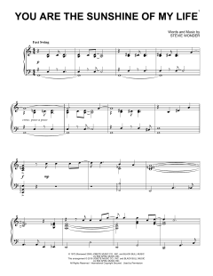 You Are The Sunshine Of My Life [Jazz version] von Stevie Wonder (Download) 