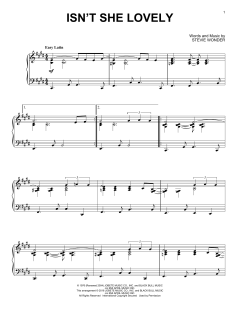 Isn't She Lovely [Jazz version] von Stevie Wonder (Download) 