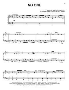 No One von Alicia Keys (Download) 