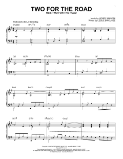 Two For The Road [Jazz version] von Henry Mancini (Download) 