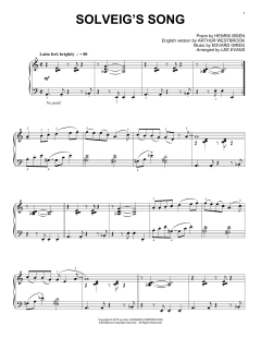 Solveig's Song von Edvard Grieg (Download) 