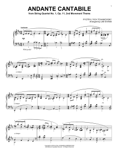 Andante Cantabile von Pyotr Il'yich Tchaikovsky (Download) 