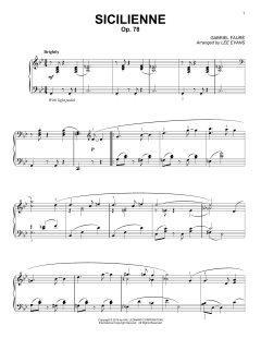 Sicilienne von Gabriel Fauré (Download) 