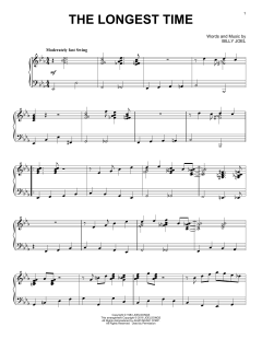The Longest Time [Jazz version] von Billy Joel (Download) 