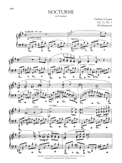 Nocturne in E minor, Op. 72, No. 1 (Download) 