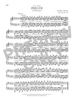 Prélude in E-flat minor, Op. 28, No. 14 (Download) 
