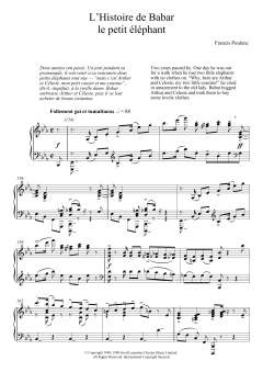 L'Histoire De Babar von Francis Poulenc (Download) 