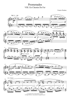 Promenades - VIII. En Chemin De Fer von Francis Poulenc (Download) 