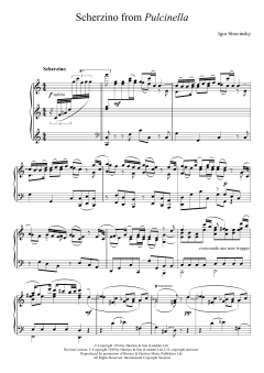 Scherzino from Pulcinella von Igor Stravinsky (Download) 