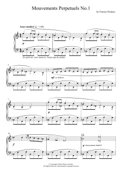 Mouvement Perpetuel No. 1 von Francis Poulenc (Download) 