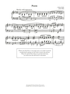 Poeme von Zdenék Fibich (Download) 
