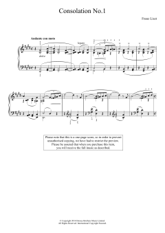 Consolation No.1 von Franz Liszt (Download) 