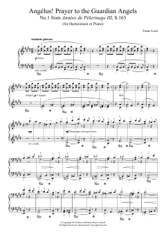 Annees De Pelerinage III, No.1: Angelus! Prayer To The Guardian Angels von Franz Liszt (Download) 