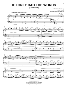 If I Only Had The Words (To Tell You) [Classical version] von Billy Joel (Download) 