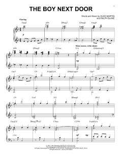 The Boy Next Door [Jazz version] von Hugh Martin (Download) 