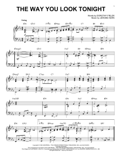 The Way You Look Tonight [Jazz version] von Dorothy Fields (Download) 