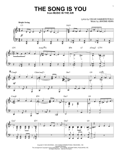 The Song Is You von Jerome Kern (Download) 