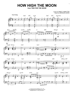 How High The Moon von Morgan Lewis (Download) 