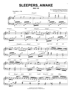 Sleepers, Awake, BWV 140 [Jazz version] von Johann Sebastian Bach (Download) 