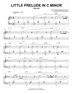 Little Prelude in C Minor, BWV 999 [Jazz version] von Johann Sebastian Bach (Download) 