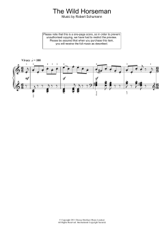 The Wild Horseman von Robert Schumann (Download) 