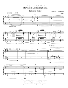 Barcarola Latinoamericana von Gabriela Lena Frank (Download) 