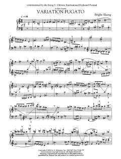 Variation Fugato von Bright Sheng (Download) 