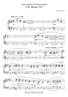 Valses Nobles Et Sentimentales - VII. Moins Vif von Maurice Ravel (Download) 