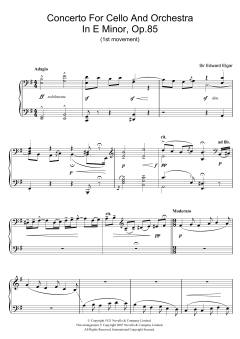 Concerto For Cello And Orchestra In E Minor, Op.85 (Download) 
